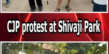 CJP protest at Shivaji Park